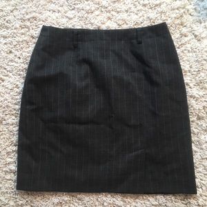 Pinstriped pencil work dress